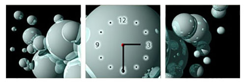 Акция на Настенные часы ART-LIFE COLLECTION W-3P-2525-C01-00004-T от Rozetka UA