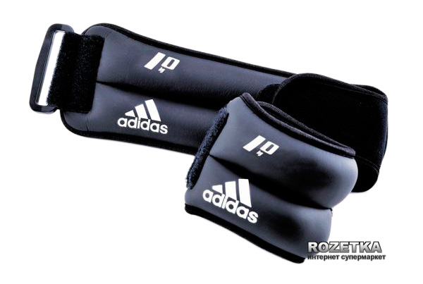 

Утяжелители Adidas Ankle/Wrist Weights 1 кг Black (ADWT-12228)