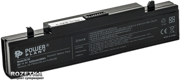 

Акумулятор PowerPlant для Samsung Q318 Black (11.1V/5200mAh/6Cells)