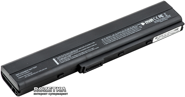 Акція на Аккумулятор PowerPlant для Asus A32-K52 Black (10.8V/5200mAh/6Cells) (NB00000043) від Rozetka UA