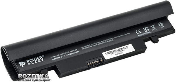 Акция на Аккумулятор PowerPlant для Samsung N150 Black (11.1V/5200mAh/6Cells) (NB00000136) от Rozetka UA