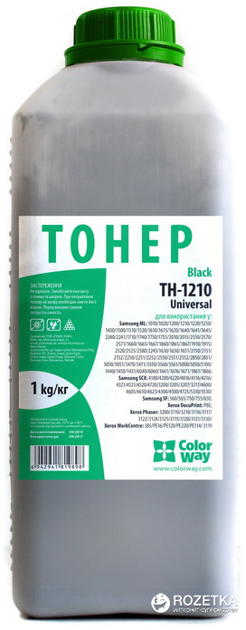 

Тонер ColorWay Samsung ML1210/1710 Bottle 1 кг (TS-1210-1B)