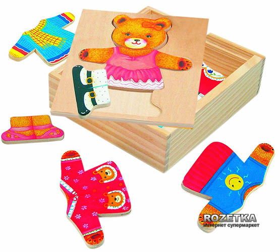 

Настольная игра Шкаф для одежды Медведица Bino (88048)