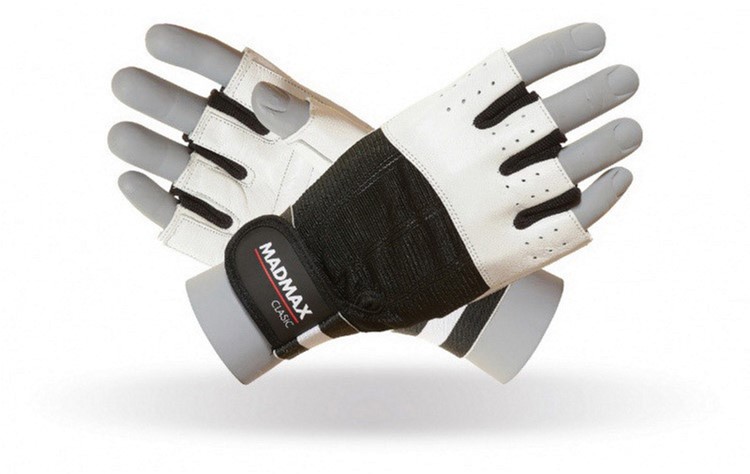

Перчатки MadMax для тяжелой атлетики Classic MFG 248 XXL, White (8591325002197)