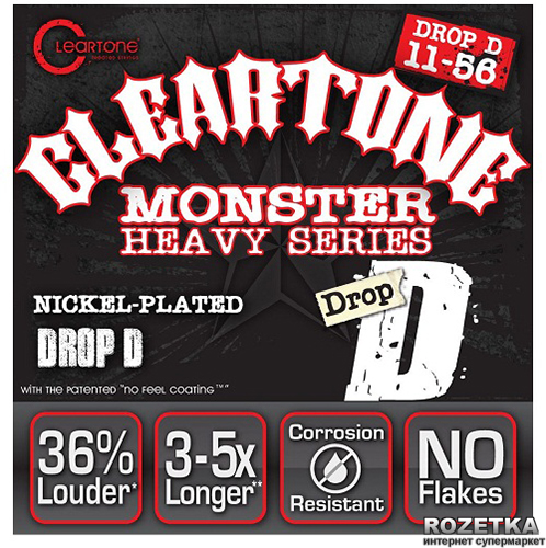 

Cleartone 9456 Electric Heavy Series Drop D 11-56