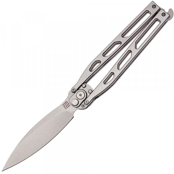 

Нож складной рыбацкий Artisan Kinetic Balisong Silver. 27980206