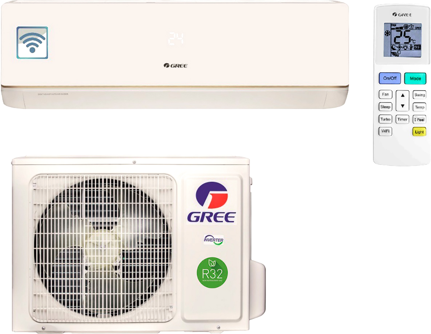 

Кондиционер GREE GWH09AAB-K6DNA5A (BORA Inverter Wi-Fi) R32