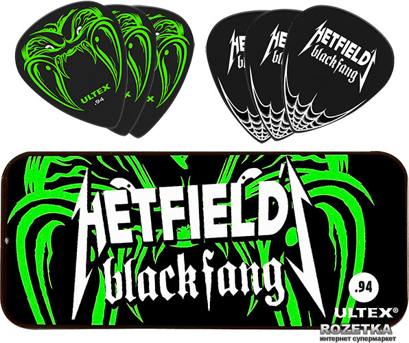 

Медиаторы Dunlop PH112T.94 Hetfield's Black Fang Pick Tin 0.94 (6 шт.)