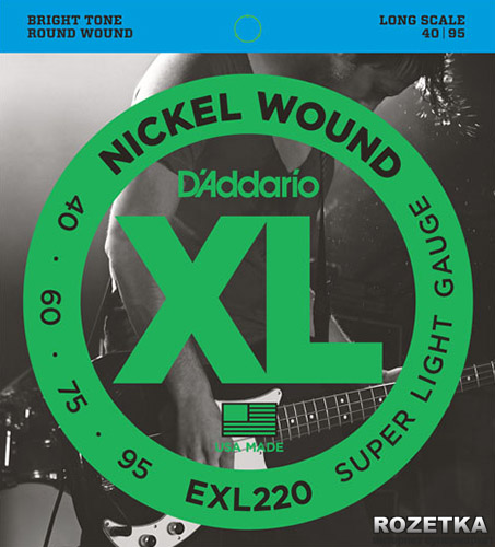 

D'Addario EXL220 Nickel Bass XL Medium 4-String (40-95)