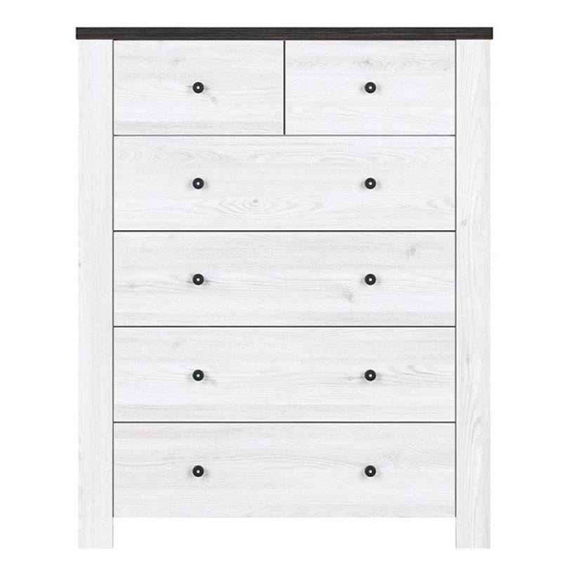 

Комод Antwerpen Black Red White 98x123x40 (ANTWER_KOM6S/12/10) 067503