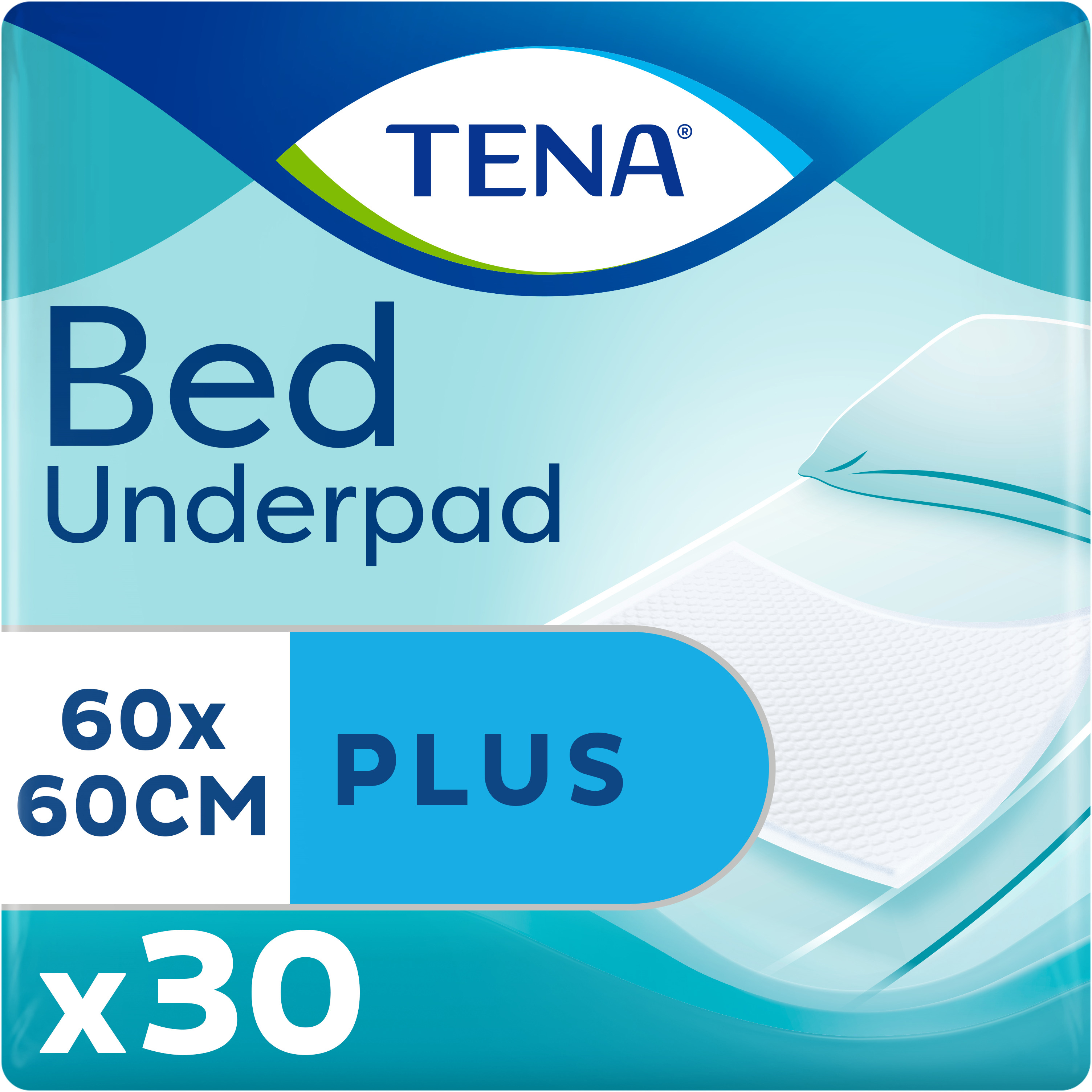 Акція на Одноразовые пеленки впитывающие Tena Bed Plus 60x60 см 30 шт (7322540800746) від Rozetka UA