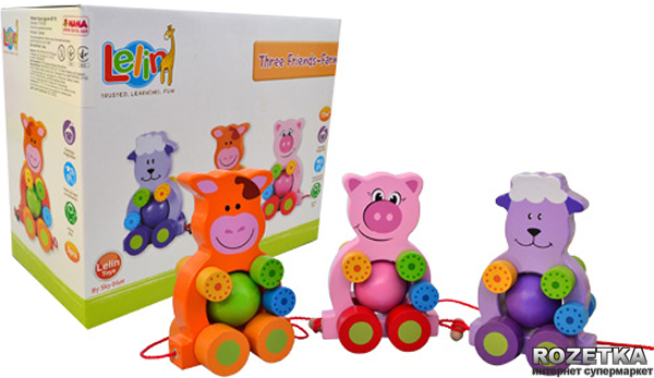 

Деревянный игровой набор Ферма трех друзей Na-Na (T15-005)