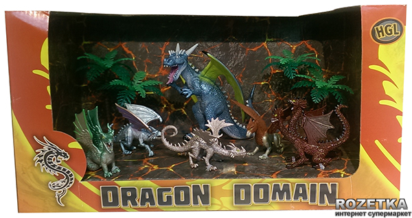 

Игровой набор HGL Dragon Domain Волшебные драконы Серия A 6 шт (SV11711)