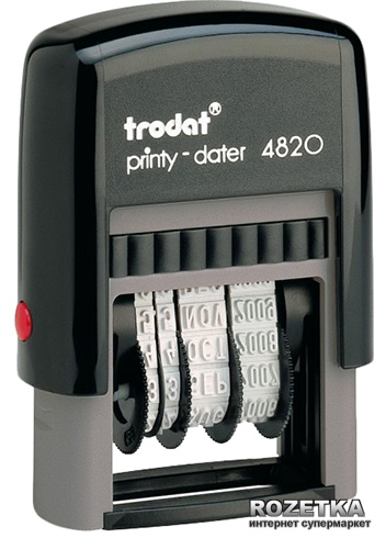 

Датер Trodat 4820 Ukr 4 мм Укр Черный корпус (4820укр)