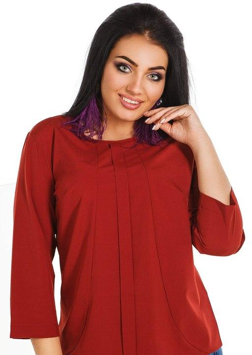 

Блузка G&M k-41358 - Размер цвет терракотовый, Блузка G&M k-41358 46-48 Размер цвет терракотовый