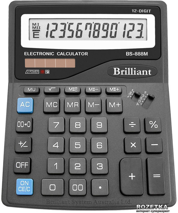 

Калькулятор электронный Brilliant 12-разрядный (BS-888M)