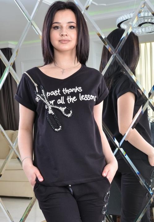 

Спортивный костюм G&M k-53520  Размер цвет черный, Спортивный костюм G&M k-53520 44 Размер цвет черный