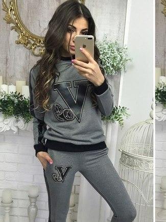 

Спортивный костюм G&M k-34102  Размер цвет серый, Спортивный костюм G&M k-34102 46 Размер цвет серый