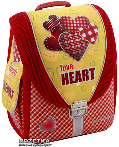 

Ранец школьный каркасный Cool For School Love Heart 710 трансформер 14" (85602)