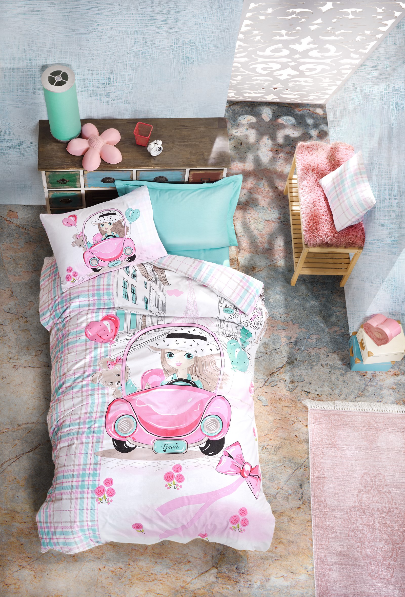 

Комплект постельного белья Cotton Box Paris Love 160х220