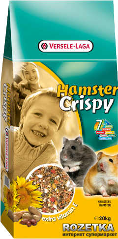 

Корм для хомяков, крыс, мышей, песчанок Versele-Laga Crispy Muesli Hamster зерновая смесь 20 кг