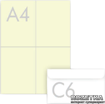 

Конверты Kuvert Ukraine С6 SK Белый 1000 шт (1020)