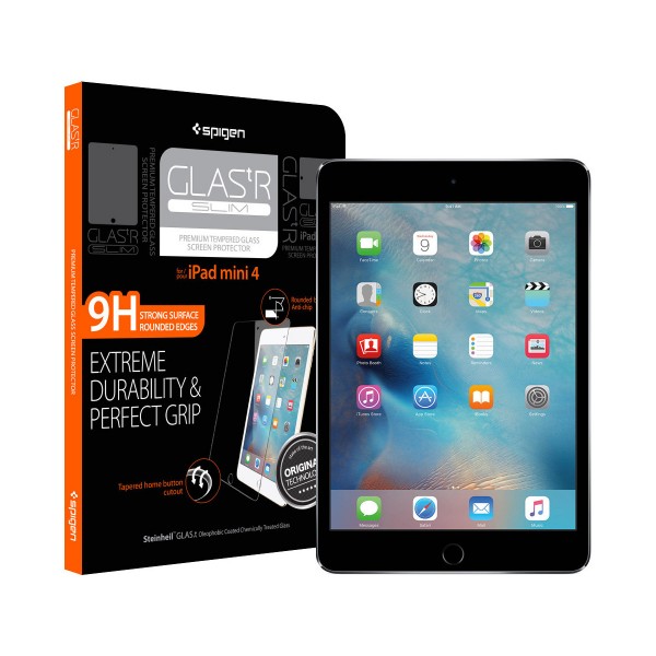 

Защитное стекло Spigen GLAS.tR SLIM для iPad mini 5 | 4