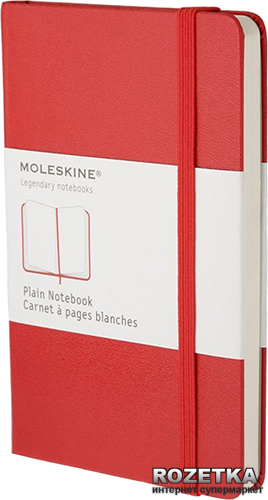 

Записная книга Moleskine Classic 9 x 14 см 192 страницы нелинованная Красная (9788862930024)