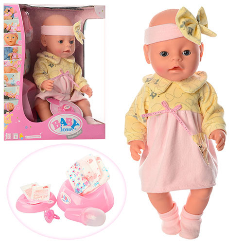 

Пупс BABY love малыш с аксессуарами (9 функций) R91063-BL020K