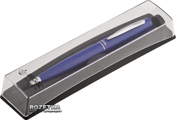 Акція на Ручка шариковая Regal Синяя 0.7 мм Фиолетовый корпус в футляре (R80220.PB10.B) від Rozetka UA