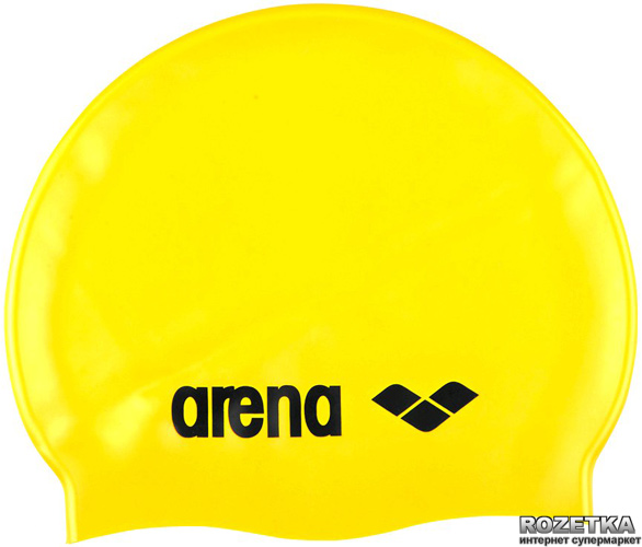 Акция на Шапочка для плавания Arena Classic Silicone 91662-35 Yellow (3468334550498) от Rozetka UA