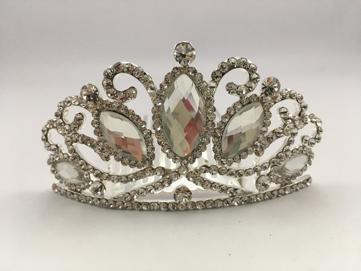 

Диадема Diadema на гребне 01183 Серебристая