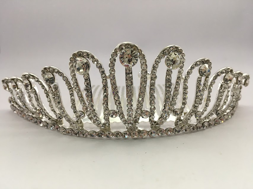 

Диадема Diadema на гребне 01171 Серебристая