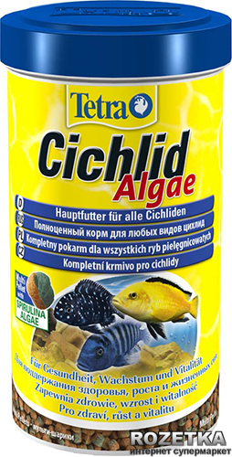 Акція на Корм Tetra Cichlid Algae для аквариумных рыб в гранулах 500 мл (4004218197466) від Rozetka UA
