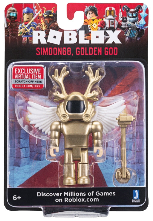 

Игровая коллекционная фигурка Roblox Jazwares Core Figures Simoon68, Golden God W6 (ROB0200)