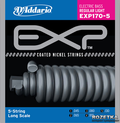 

D'Addario EXP170-5 Coated Nickel 5-String Light (45-130)