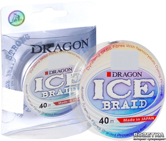 

Шнур Dragon Ice Braid 40 м 0.16 мм 15.50 кг Белый (PDF-40-09-016)