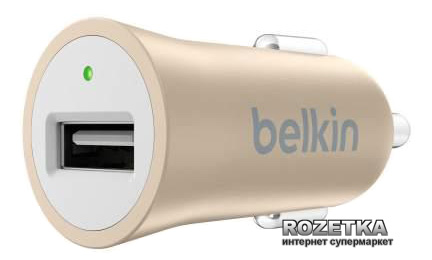 

Автомобильное зарядное устройство Belkin Mixit Premium USB 2.4 A Gold