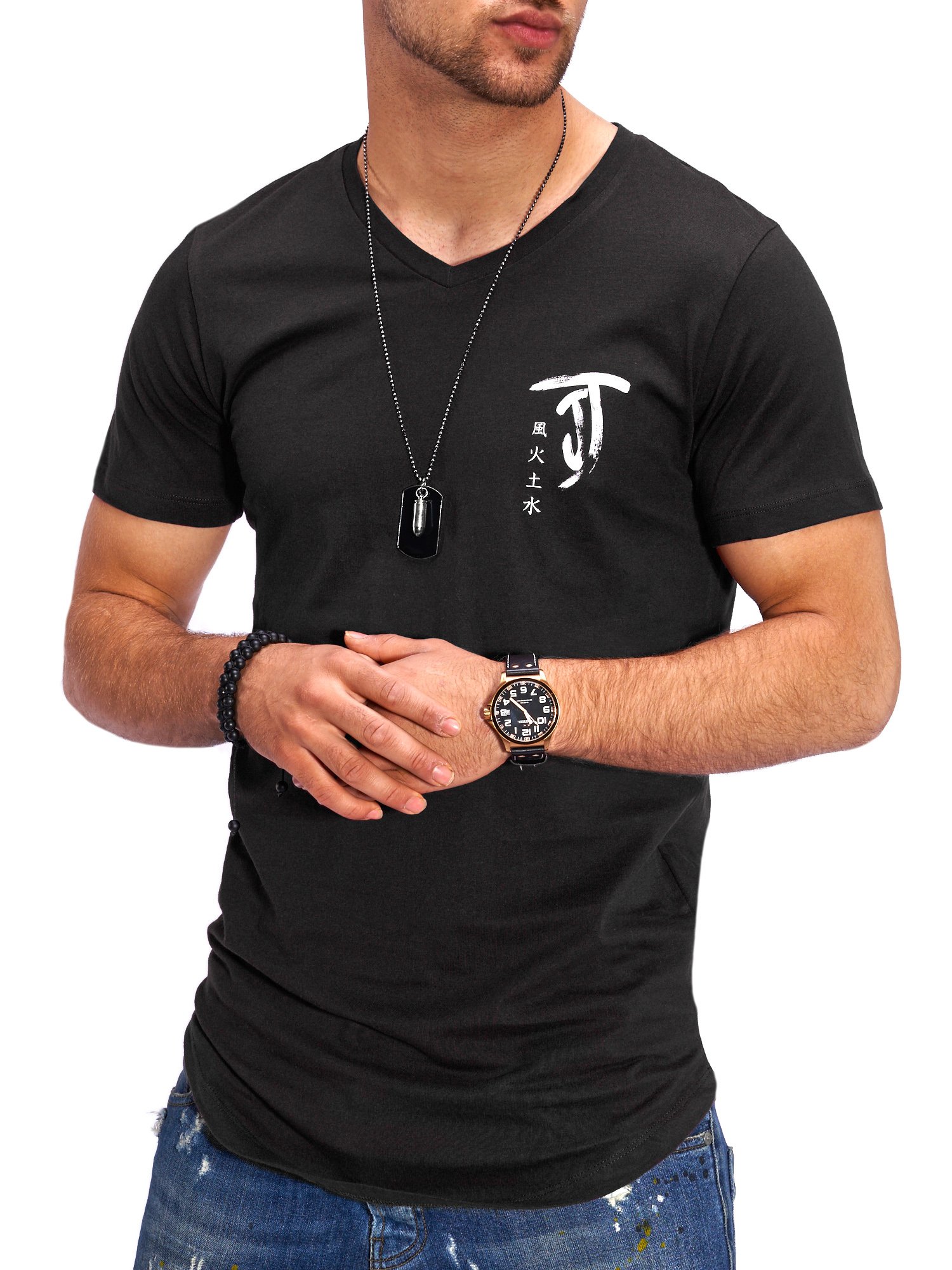 

Футболка Jack & Jones Black/Cloud Dancer M черный