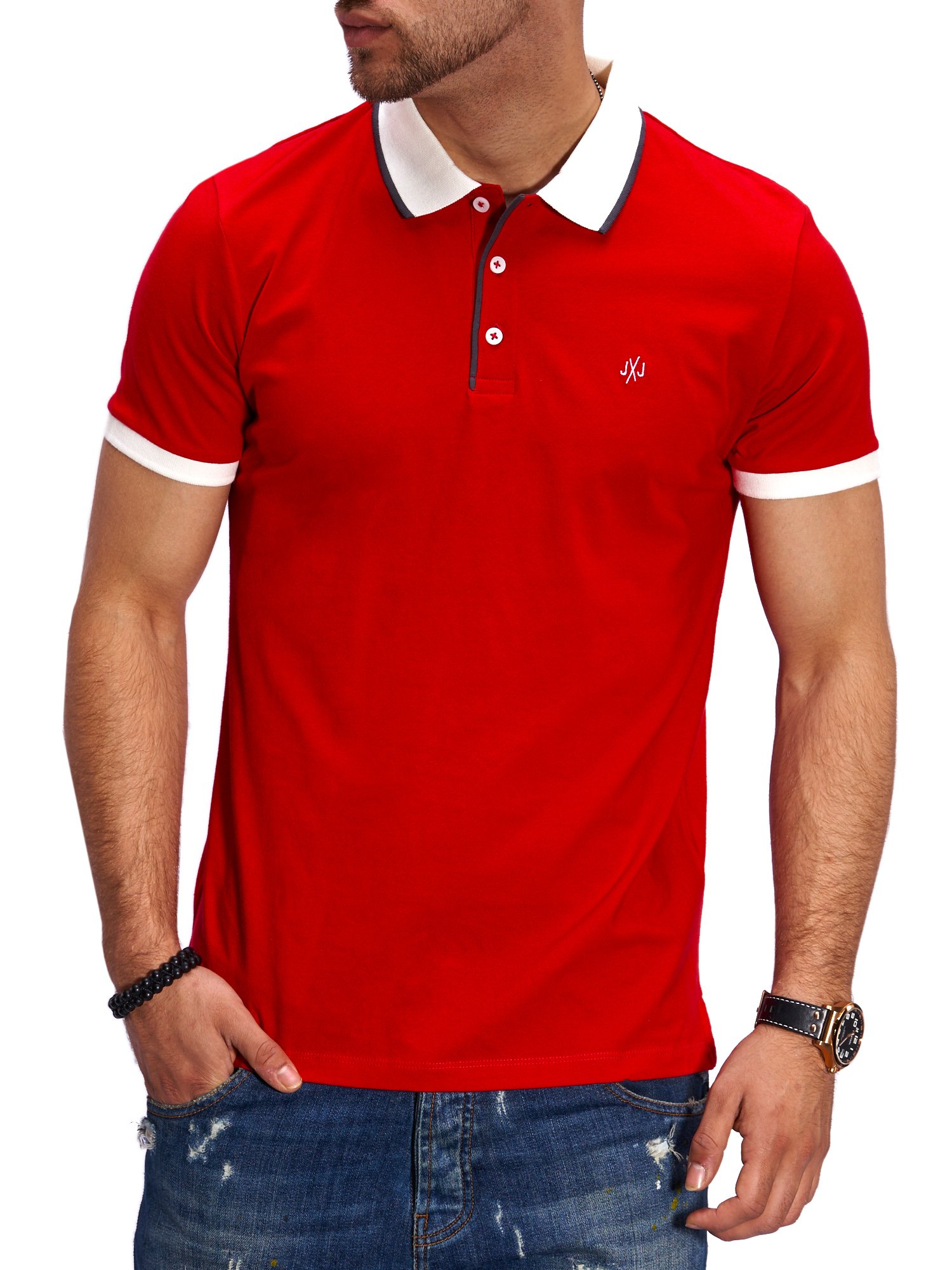 

Поло Jack & Jones Tango Red  красный, Поло Jack & Jones Tango Red S красный