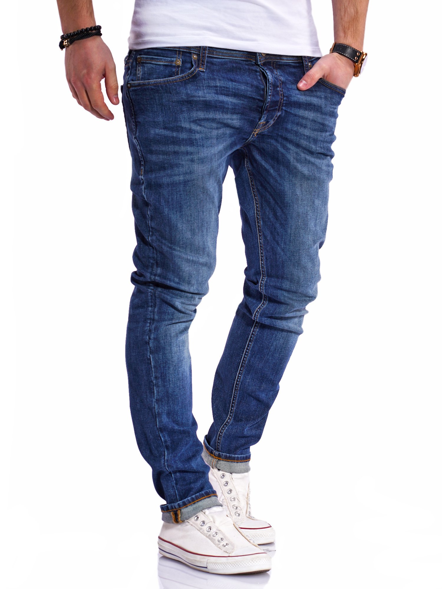 

Джинсы Jack & Jones Slim Fit Dark Blue Denim  темно-синий, Джинсы Jack & Jones Slim Fit Dark Blue Denim 31-32 темно-синий