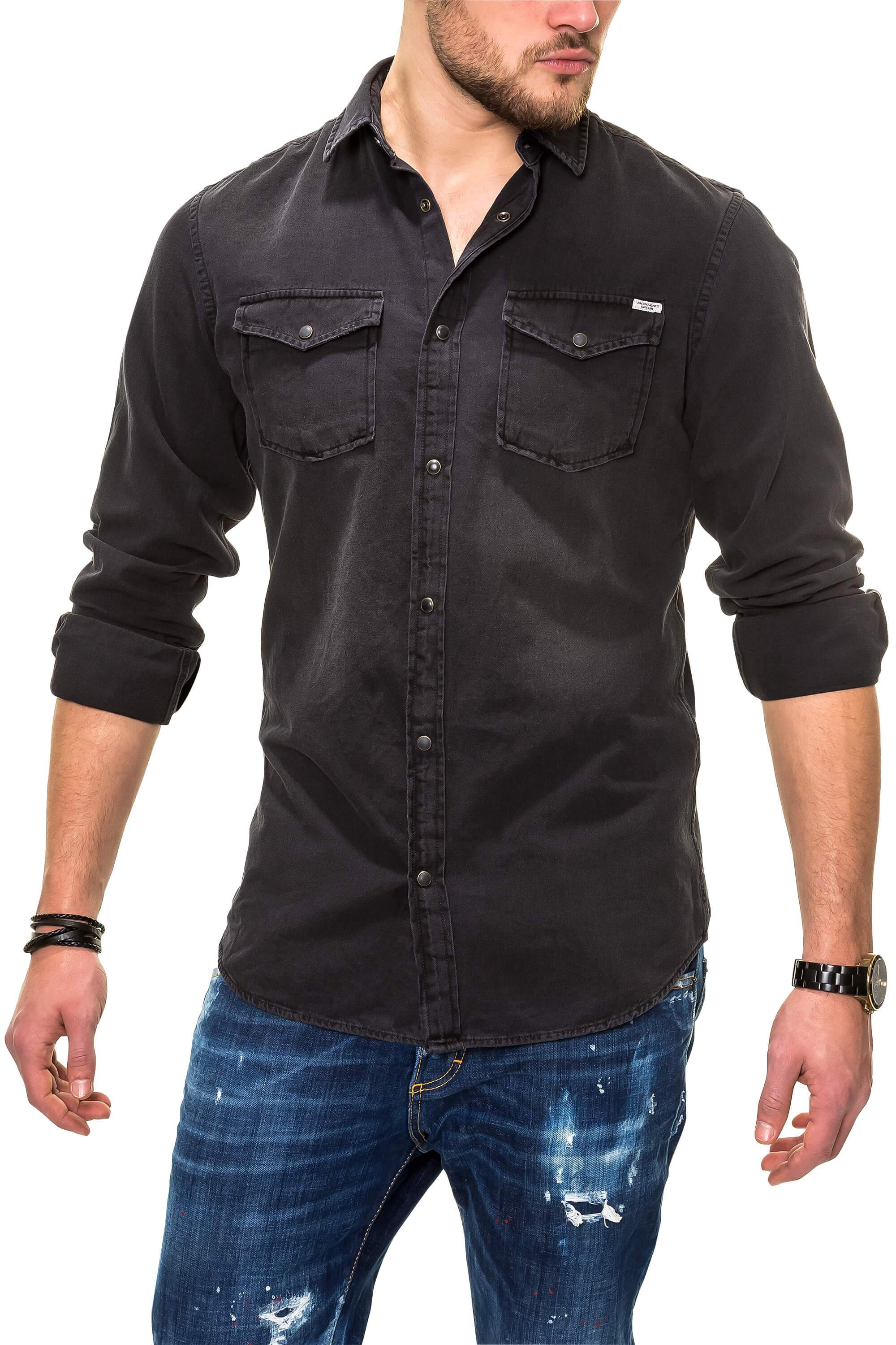 

Рубашка Jack & Jones Black Denim S черный