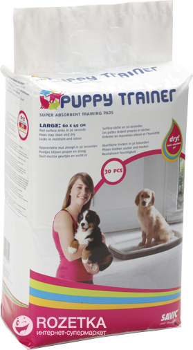 

Пеленки для собак Savic Puppy Trainer 60 х 45 см 30 шт