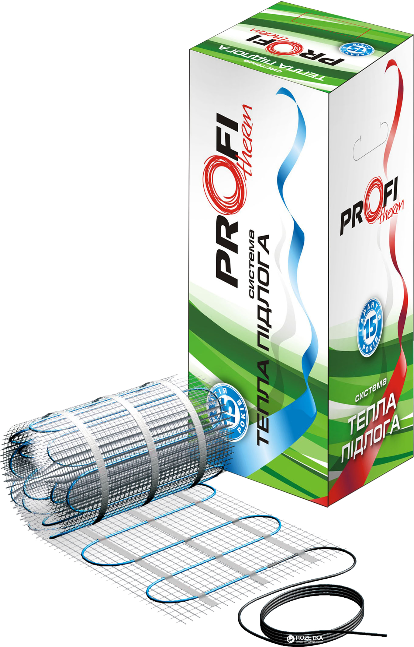 

Теплый пол ProfiTherm двухжильный мат 1500 Вт 10 м² (0.5х20 м) (70208444)
