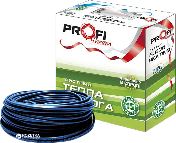 

Теплый пол ProfiTherm 19 двухжильный кабель 140 Вт 7.5 м (70208555)