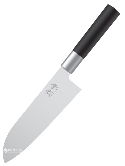 

Профессиональный нож Kai Wasabi Black сантоку 165 мм Black