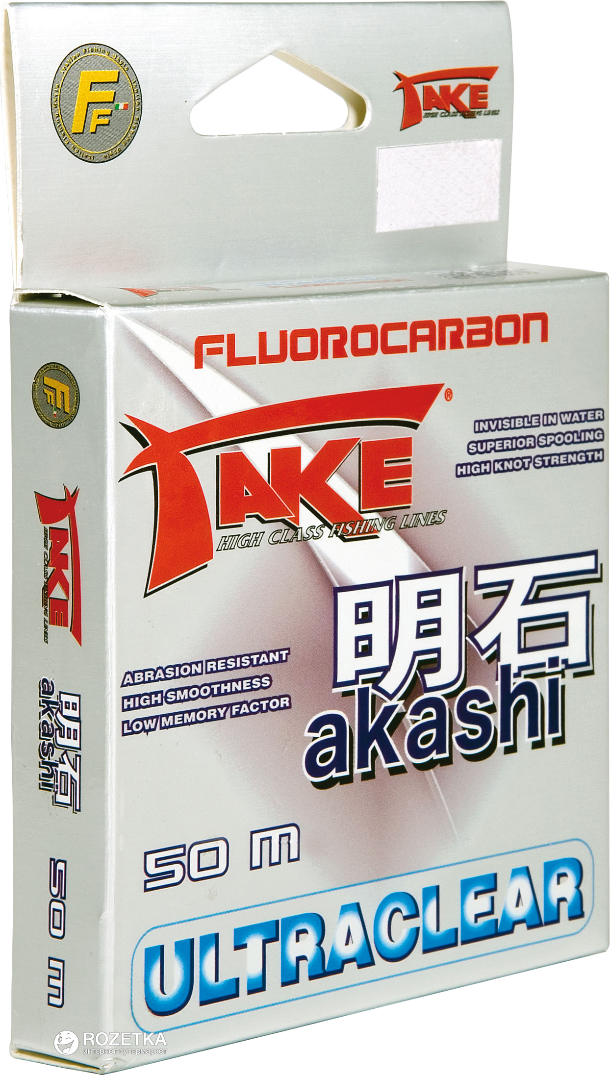 

Леска Lineaeffe Take Akashi Fluorocarbon 0.6 мм 50 м 34 кг (3042160)