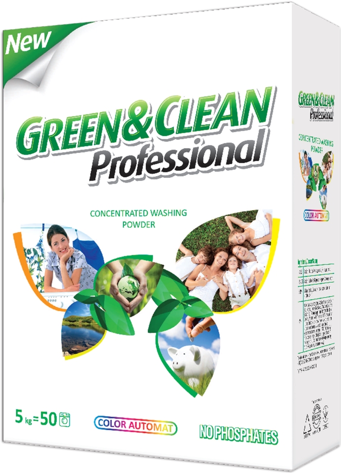 

Стиральный порошок Green&Clean Professional для цветной одежды 5 кг