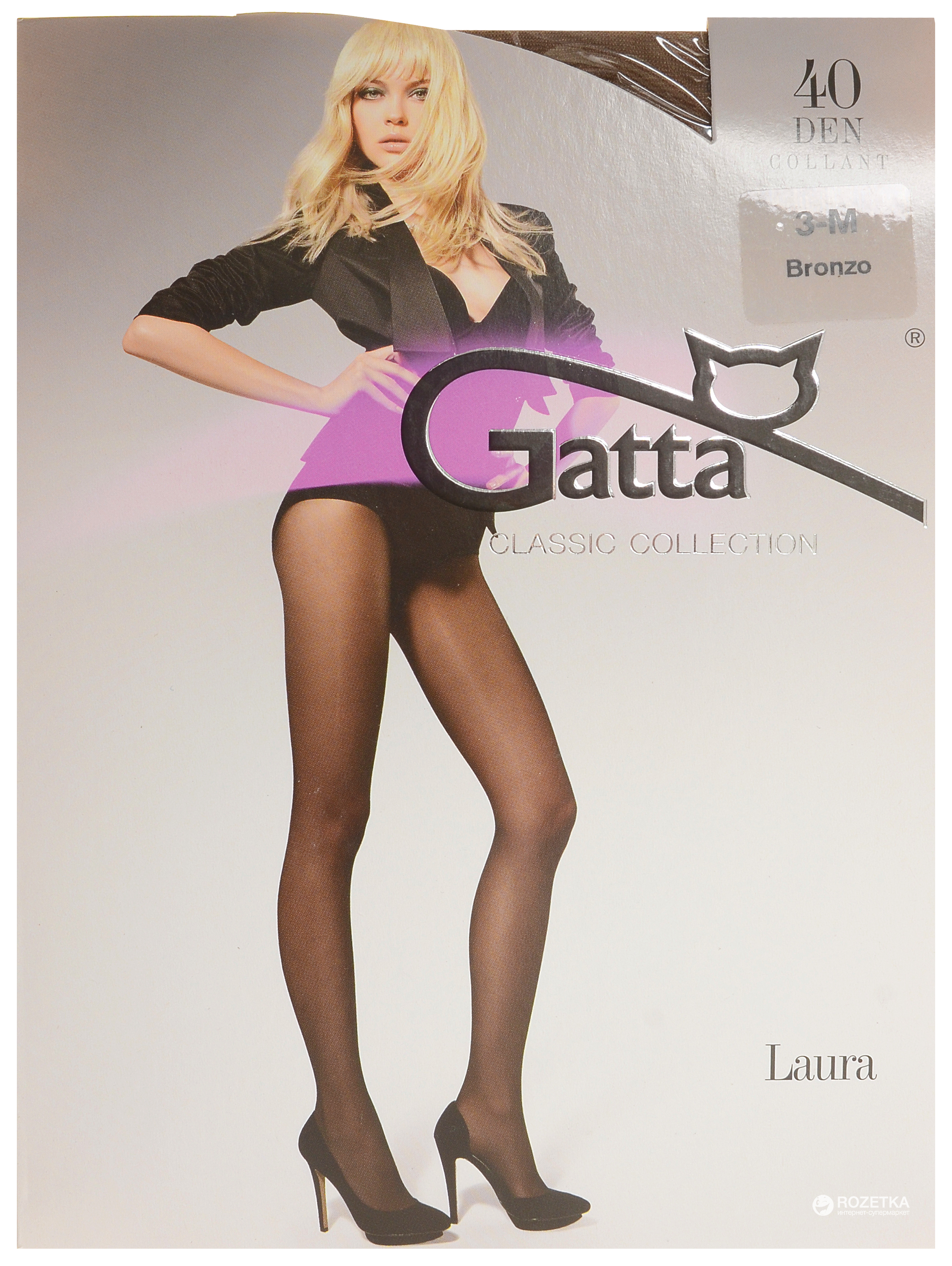

Колготки Gatta Laura 40 Den  р Bronzo, Колготки Gatta Laura 40 Den 2 р Bronzo