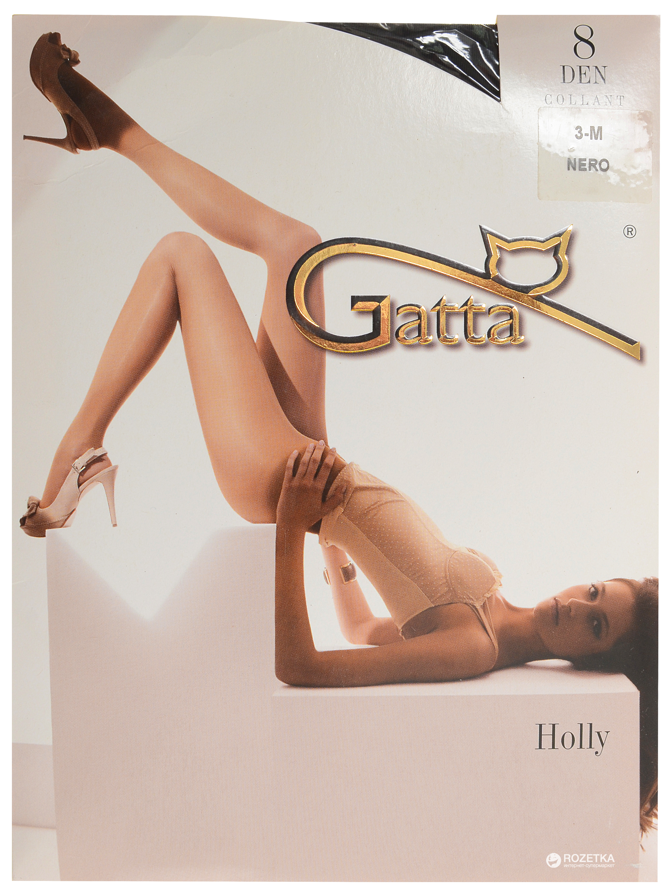 

Колготки Gatta Holly 8 Den  р Nero, Колготки Gatta Holly 8 Den 3 р Nero